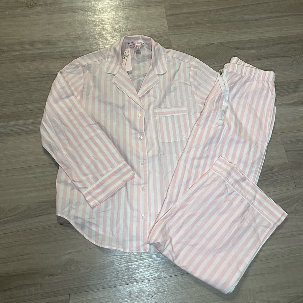 Victoria Secret Cotton- Modal long pajama set